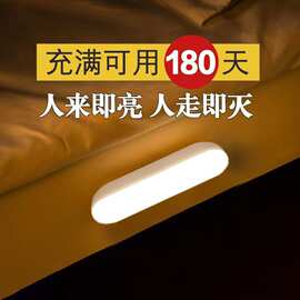 感应灯LED小夜灯床头人体感应卧室户外灯灯起夜光控家用楼梯