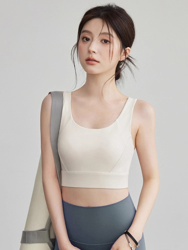 2025款鲨鱼裤运动内衣女防震高强度普拉提上衣健身瑜伽服背心套装|undefined