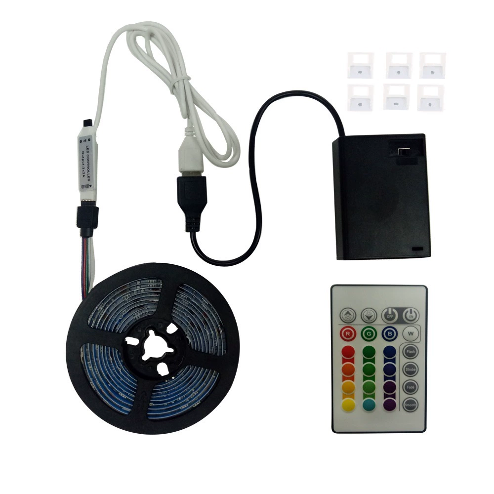 LED colorful battery case, light strip, atmospheric lamp, 24 keys