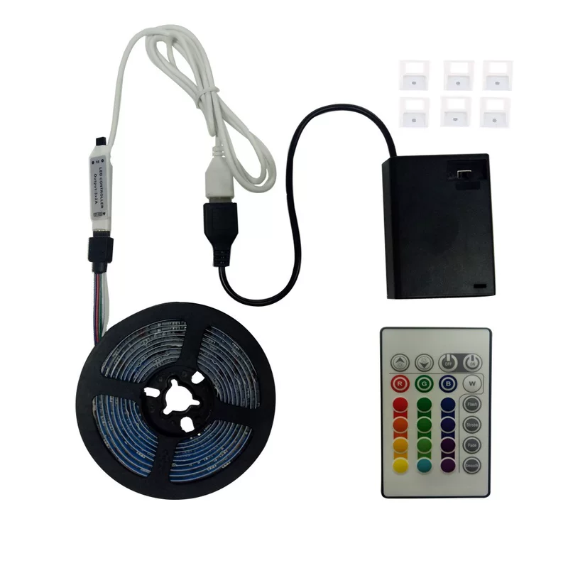 LED colorful battery case, light strip, atmospheric lamp, 24 keys