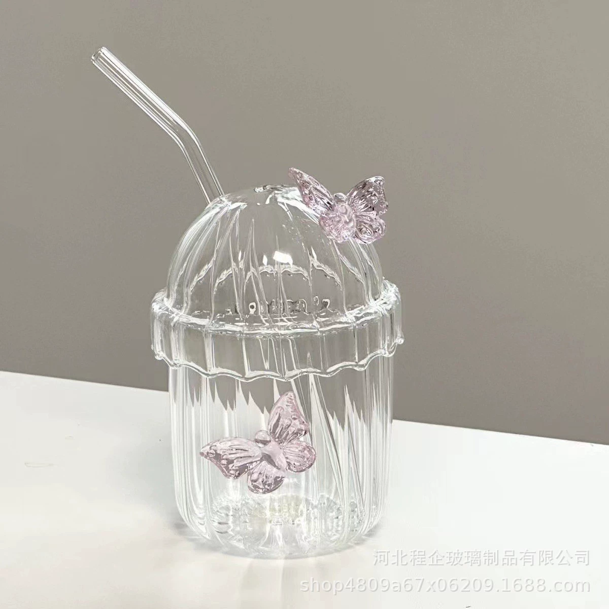 Стакан-кувшин BOBO Butterfly Cup со стеклом из BOROSILICATE, чашка для молока, кофе, питьевая чашка