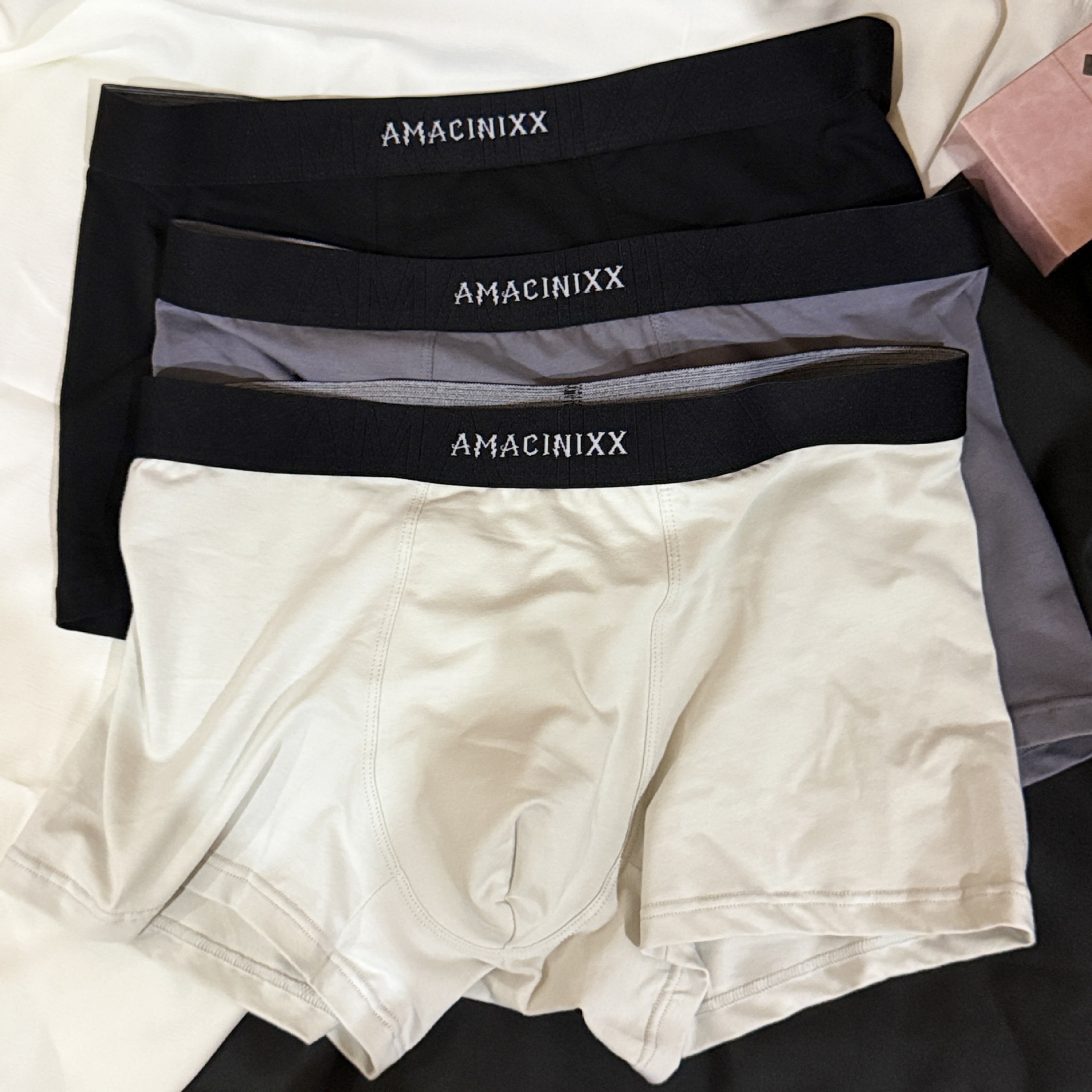 Men's Underwear, Pure Cotton, Breathable and Comfortable, Boys' Boxer Briefs, Youth Seamless Large Size Mid-Waist Boxer Shorts