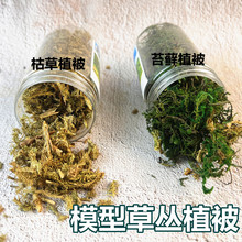 草丛植被模型枯草苔藓沙盘造景兵人diy高达地台山体仿真灌木丛