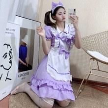 新款紫色女仆 超萌日系女裝連衣裙 loilita洛麗塔角色扮演演出服