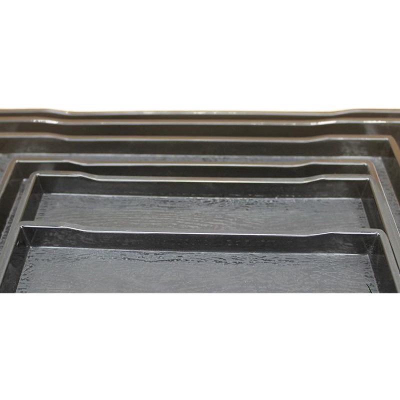 A5 bandeja del hotel rectangular de comedor plato de comida rápida engrosada al por mayor de porcelana de imitación de estilo europeo vajilla de melamina blanca