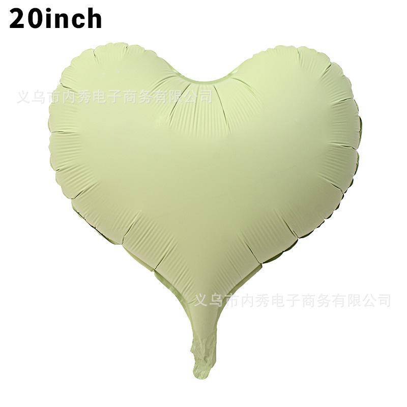 Nuevo 20 pulgadas mate deformado globo de película de aluminio red color caramelo curvo amor globo de helio decoración de fiesta