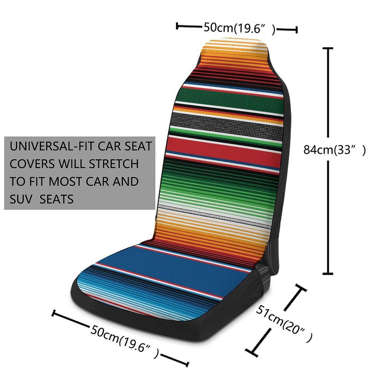 Cross-Border Retro Bohemian Style Universal Car Seat Covers
