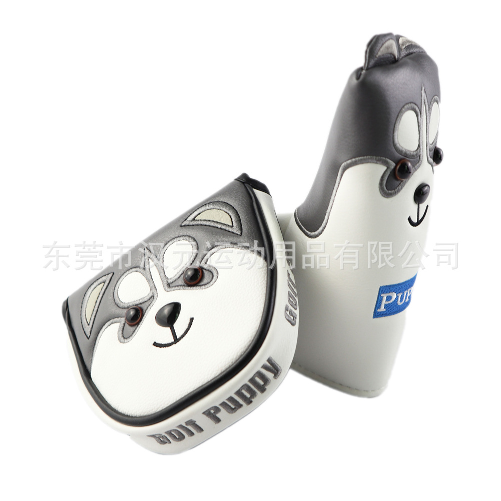 Fabricante OBM e-commerce Golf Club de madera Manga Club cabeza protección lindo Husky headcover