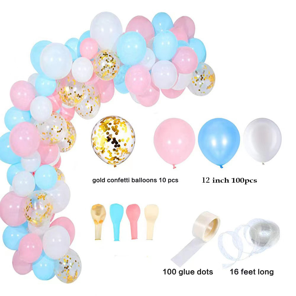 Cadena de globos transfronteriza tira de conexión porosa irregular fiesta de cumpleaños decoración modelado globo tarjeta cadena boda sala de diseño