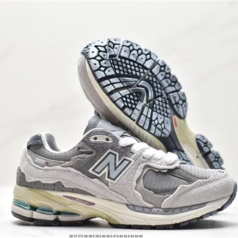 純粋なオリジナル莆田靴 nb2002r クラシックグレー通気性レトロオリジナルグレー男性と女性のお父さん靴スポーツシューズランニングシューズ|undefined