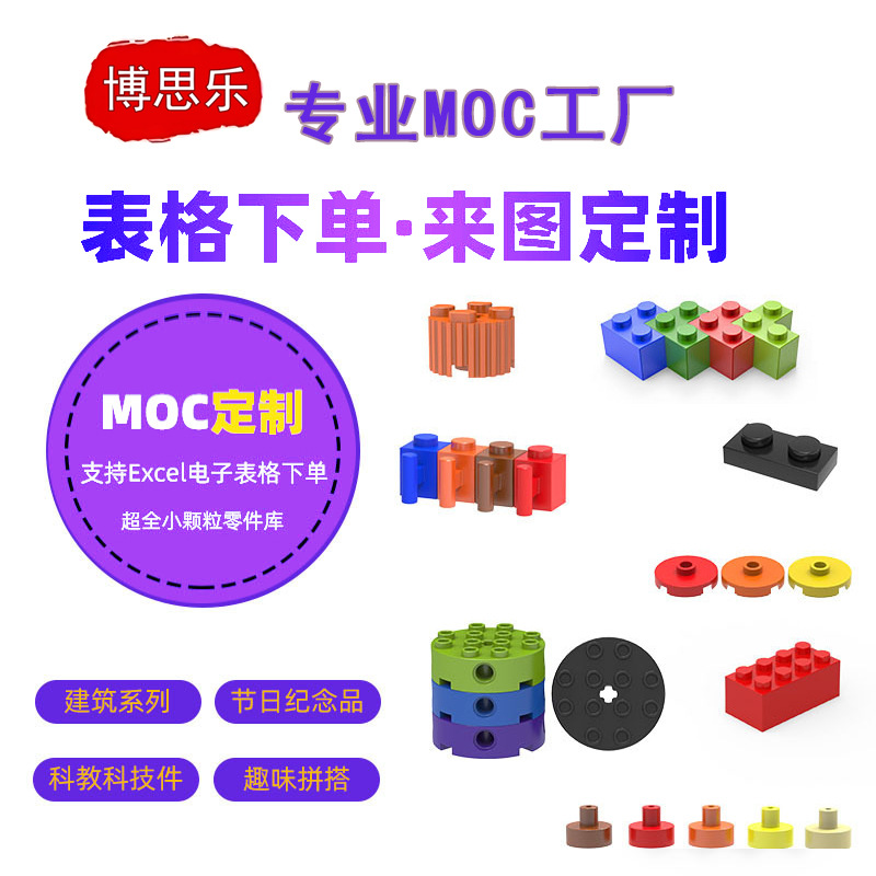Cross-border exclusive for compatible Lego MOC building blocks domestic modeling street view small particle building blocks assembled building blocks