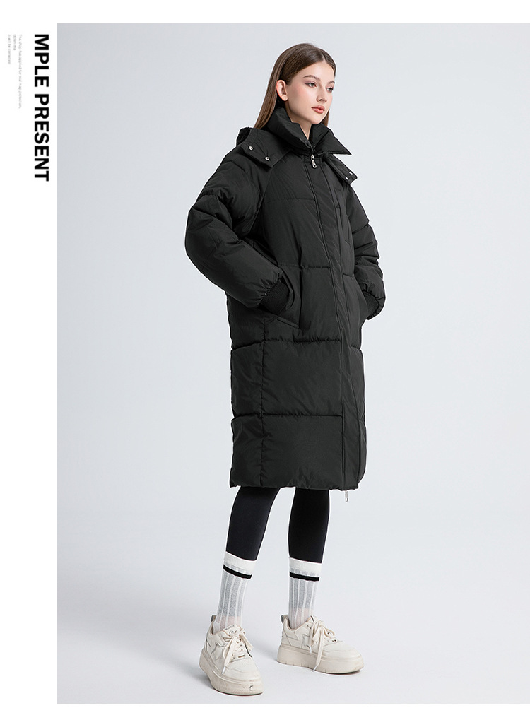 Women's Long Padded Coat Oversized Hooded Parka For Winter_voghion.com