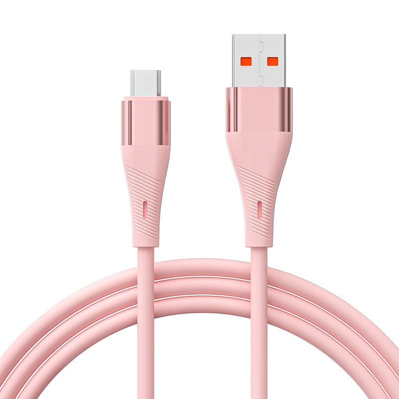 肌に優しい液体シリコーンデータケーブル 6A 超高速充電 Apple Huawei Android 携帯電話充電ケーブル 100 ワットに適しています|undefined