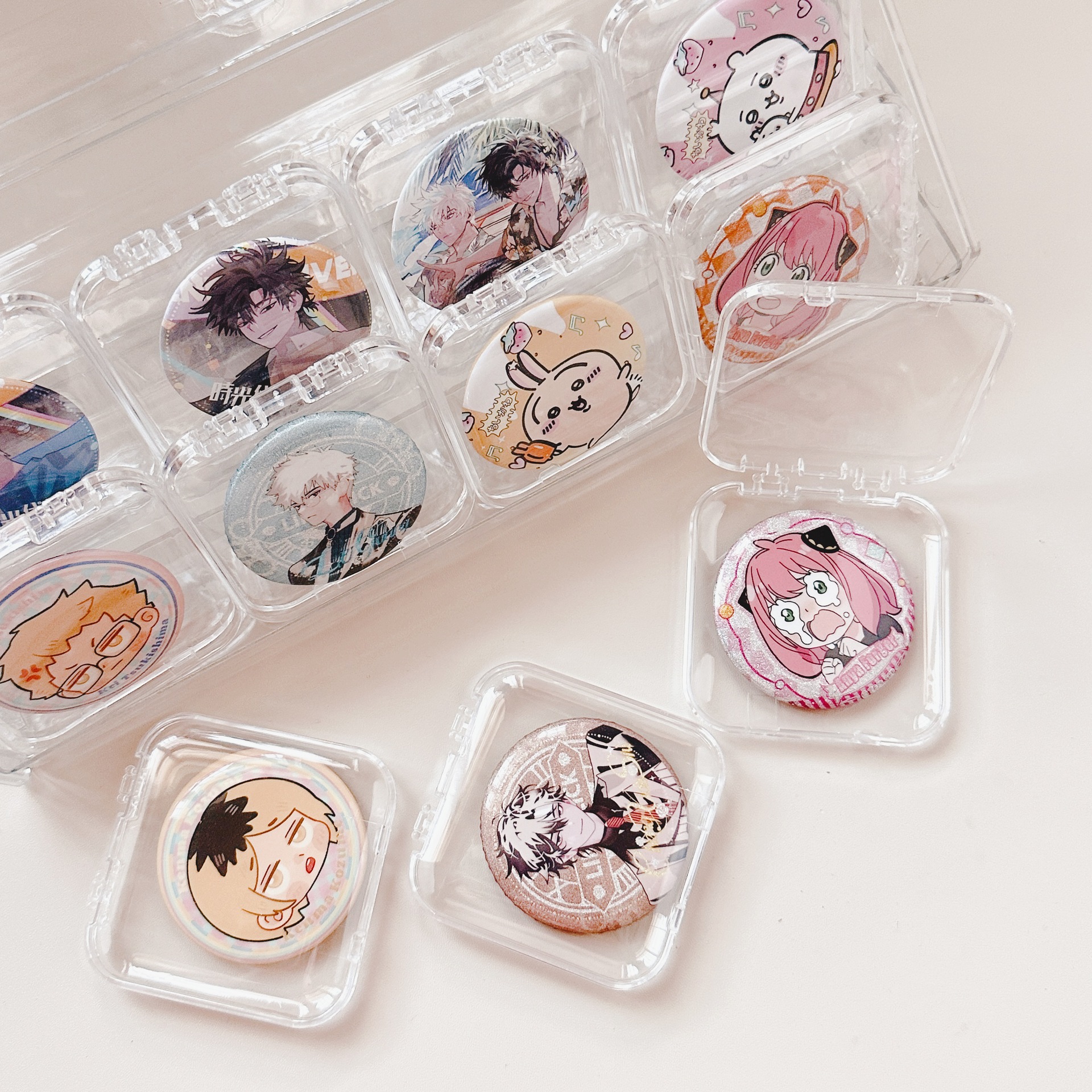 Ins Eater Box Sharing High-Precision Baji Storage Box Transparent Dust-proof Millet Badge Storage Display Box