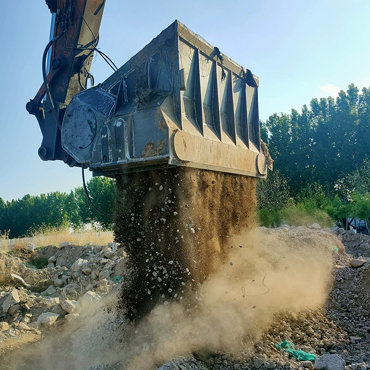 Небольшое оборудование для ремонта почвы и просеивания ведра для грязи дробления ведра для экскаваторного оборудования
