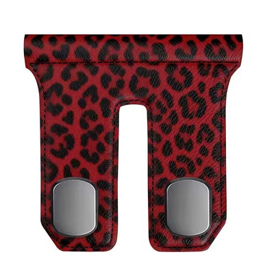 Suede Hook Interior Modification Car hanging - zinc-alloy-double-hook-leopard-print-red-suede-passenger-hook-manufacturer-dropshippinglabelinglaser-printing-available