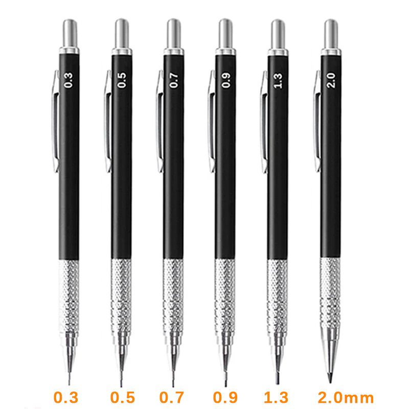 Black automatic pencil stainless steel