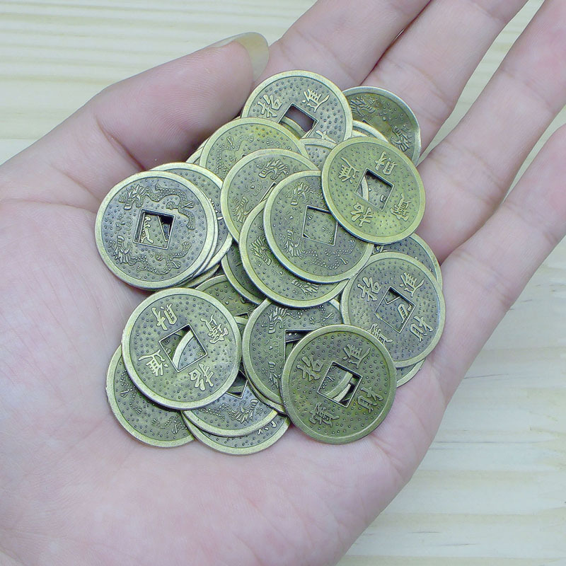 2.4cm 합금 더블 드래곤 럭키