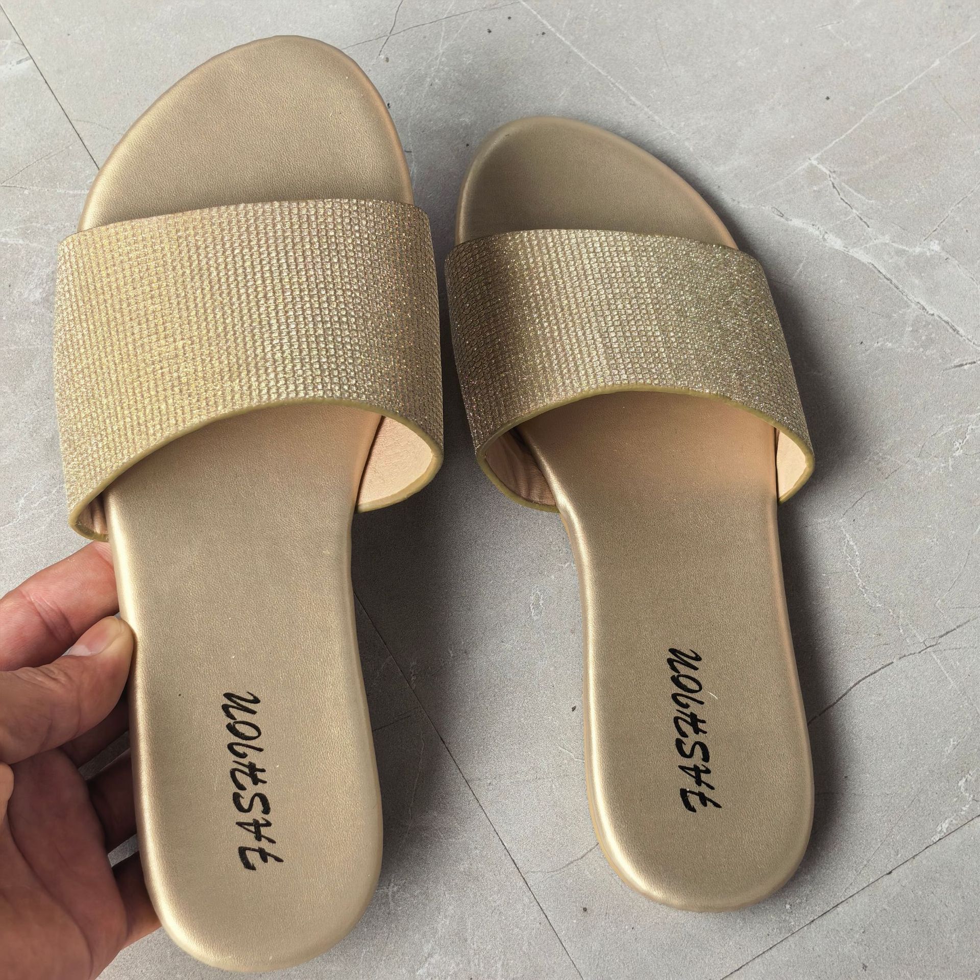 Zapatillas Planas para Mujer de PVC, Antideslizante, Resistente al Desgaste, para Uso Casual