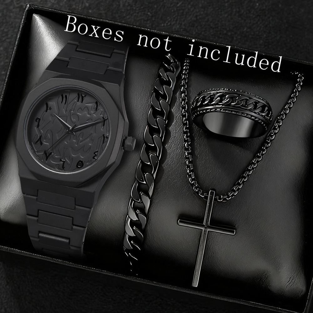 Black shell, black plate, black lettering, concave and convex surface set 1