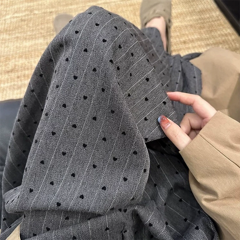 Летние хлопчатобумажные пижамы женские тонкие широкие брюки для дома в прямом эфире