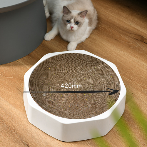 Meianju Octagonal Cat Scratching Box Replaceable Corrugated Cat Scratching Board Cat Toy Cat Nest Pet Supplies