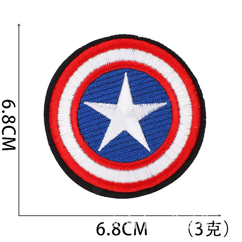  embroidery sticker label for Spider-Man on cloth, Amazon-inspired fusing anime Zhangzi Pikachu Super Mary embroidery label