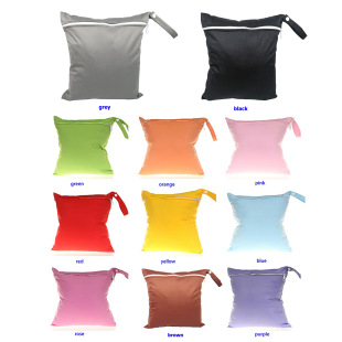 12 Color Eco-friendly Economical Washable Diaper Pants Storage Bag Waterproof Bag Snap Deduction Suitable for Overseas E-Commerce
