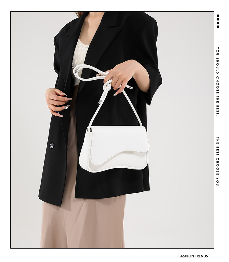 Underarm bag for women, new autumn 2024 fashion and niche design, single-shoulder crossbody bag, stylish and relaxed small square bag details Picture