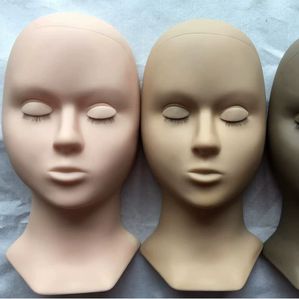 Съемная Головка Плесень глаза Силиконовые головы плесень глаза могут заменить привитые Ресницы Глаза по усмотрению