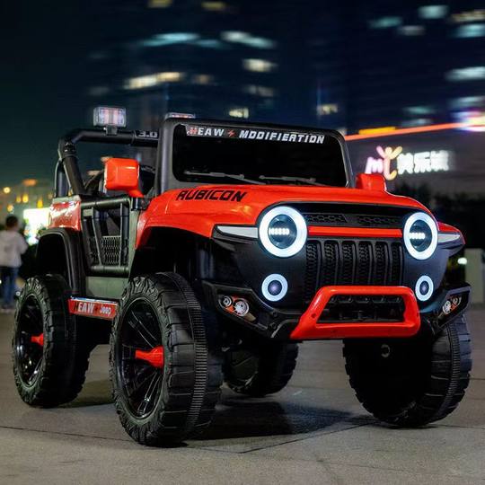 Large children's electric car four-wheel rideable off-road car Boys and Girls baby rechargeable remote control toy stroller