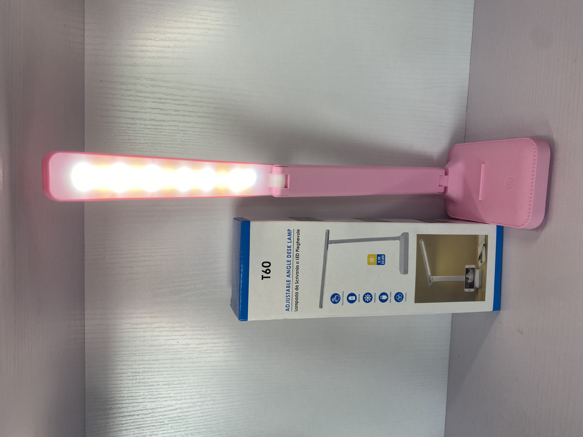 Lámpara de mesa LED recargable, lámpara de cabecera del dormitorio enchufable, lámpara de lectura del dormitorio de estudiantes, luz ajustable, protección ocular, toque image 8