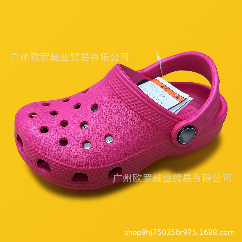 Cruz de zapatos de agujero para niños estrellas clásicas suelas blandas sandalias de playa zapatillas al por mayor