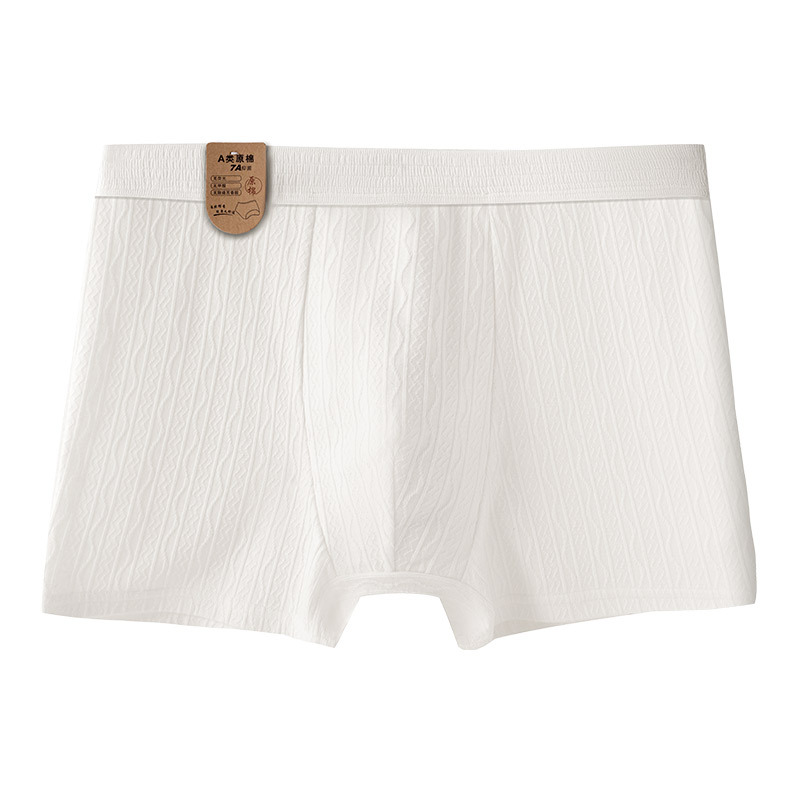 Ropa interior de hombre pantalones bóxer antibacterianos de algodón blanco verano transpirable pantalones cortos bóxer de algodón para niños ropa interior para hombres