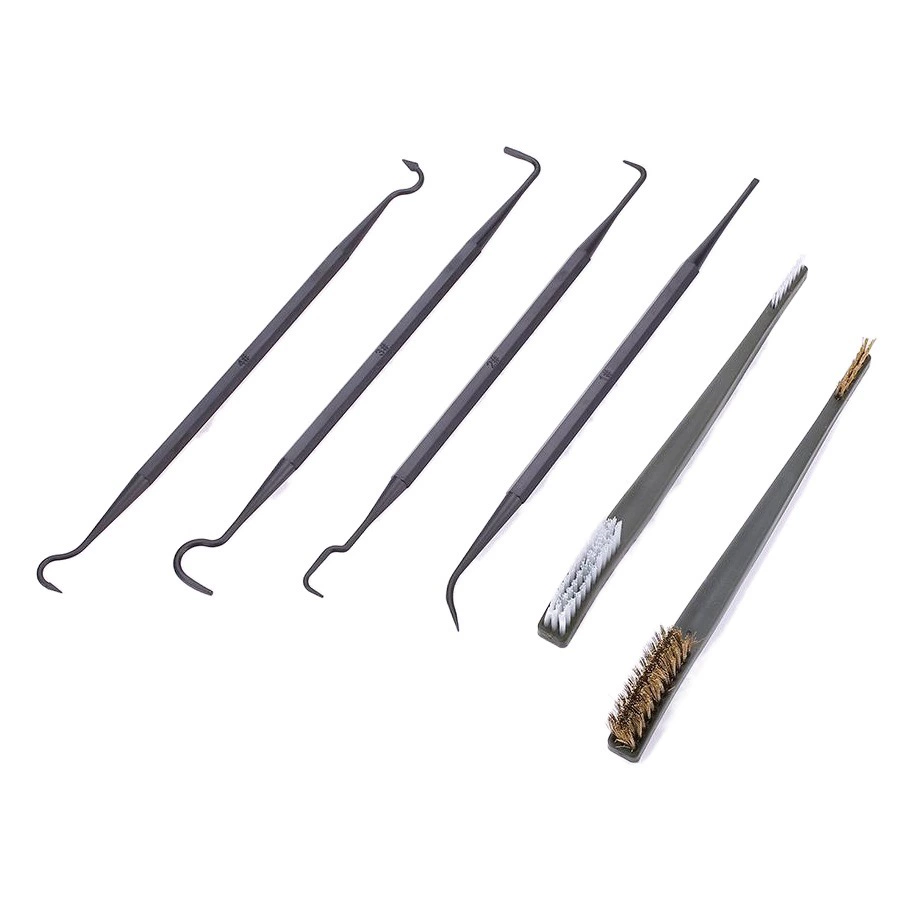 Проволочная щетка двуглавая нейлоновая трубка щетка крючок щетка для очистки 2 щетки + 4 крючка