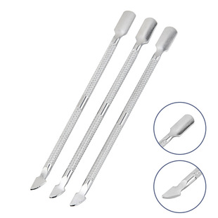 Factory wholesale stainless steel steel push double-headed nail remover dead skin push nail remover nail manicure manicure tool