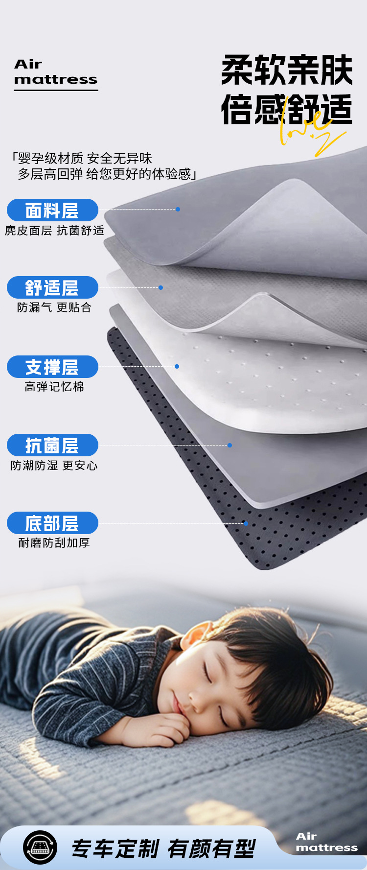 Xingtu Yaoguang Car Mattress Trunk Bed Rear Sleeping Pad Sleeping Artifact Car Supplies Inflatable Special Cdm