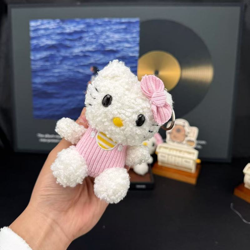漫画水泳リングキティペンダントぬいぐるみかわいい新しいハローキティスクールバッグペンダントキーホルダー人形|undefined