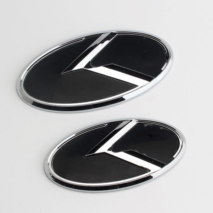 Suitable for Kia K5 modification with herringbone logo, front and rear K logo modification, car emblem, K grille emblem, and rear emblem