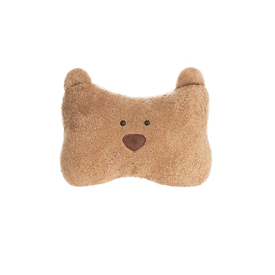 Car Cartoon Bear Headrest Neck Pillow Cute Plush Car Seat Waist Pillow Comfortable Car Interior Supplies (Headrest) - arm-bear-headrest-brown