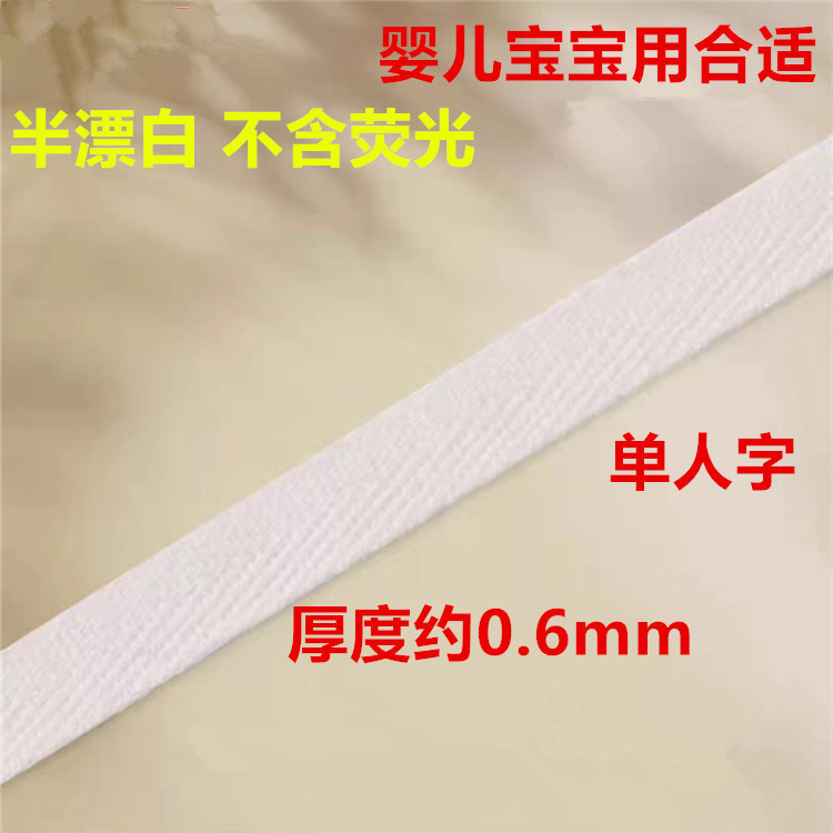 Fabricante de algodón en stock negro y blanco poliéster algodón en zigzag 2.0cm un solo en zigzag dobles accesorios de banda