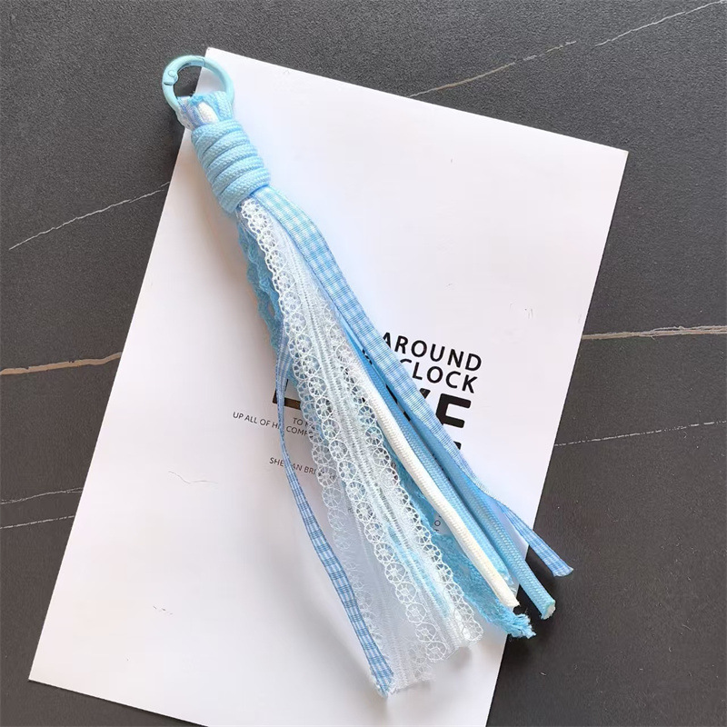 Accesorios de éxito en línea de teléfono móvil cordón de encaje de viento de dopamina accesorios bolsos llaveros colgantes al por mayor image 10