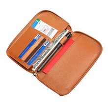 出國旅行多功能真皮護照本皮套護照夾RFID大容量證件卡夾機票夾