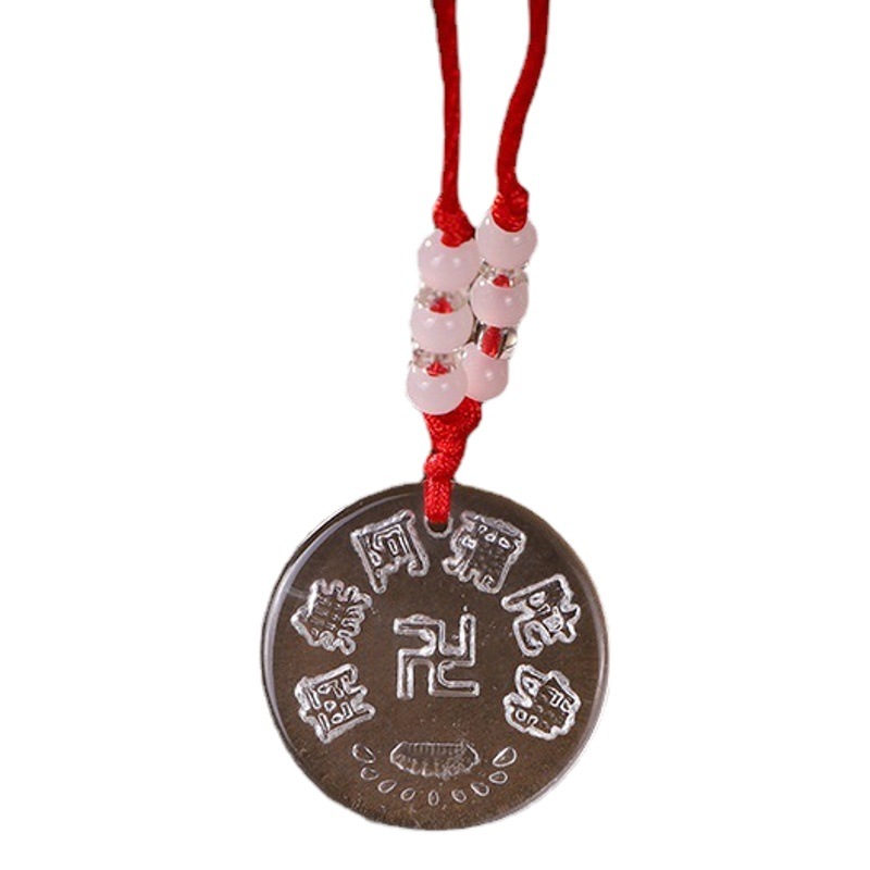 Popular Fashion Small Gift Amitabha Pendant Running River Lake Street Stall Hot Selling Glass Buddha Pendant Wholesale
