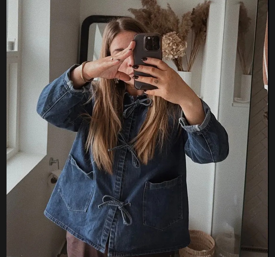 Loose Fit Type Solid Color Pattern Women's Streetwear Solid Color Tie Blouse