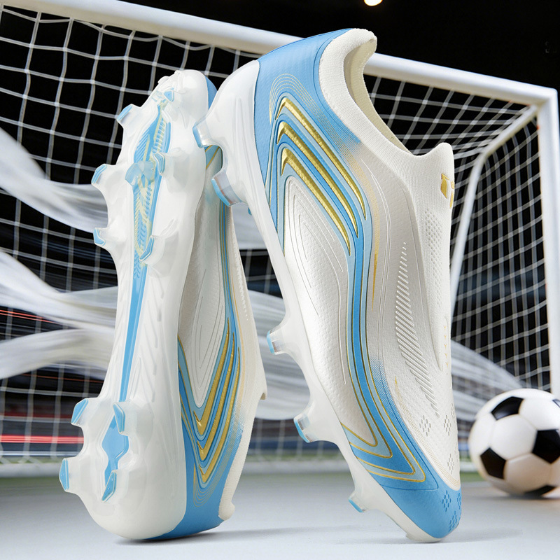 Zapatos de Fútbol de Corte Bajo con Tejido de TPU Transpirable para Césped Artificial y Natural