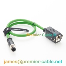 M12 D���a�DRJ45 Cat6A���I��̫�W��|4ᘰ��������ͷ�ˮIP67