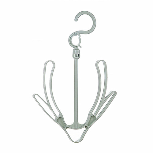 Home Multifunctional Windproof Double Hook Balcony Shoe Rack for Hanging Shoes, Rotatable Storage Creative Gadget
