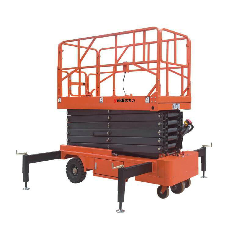 【批发销售】优客力牌剪式升降台，电动起升，低位电动行走