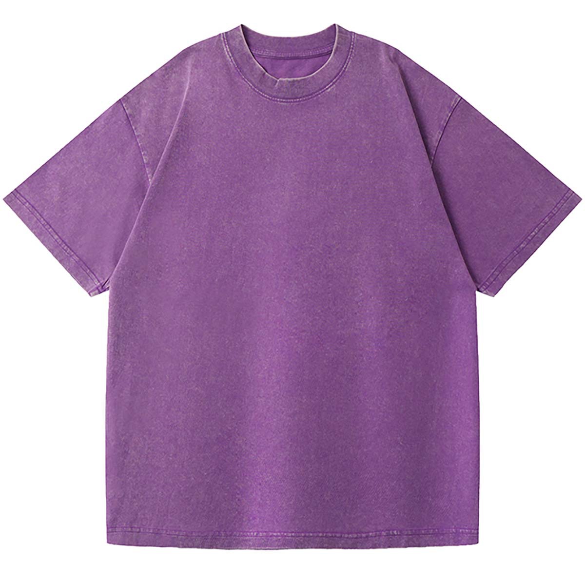 Lavado transfronterizo estadounidense, pesado y desgastado, patrón de logotipo de hombro caído de manga corta, comercio exterior personalizado al por mayor, gran tamaño